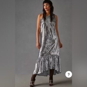NWT Anthropologie Maeve one shoulder sequin dress